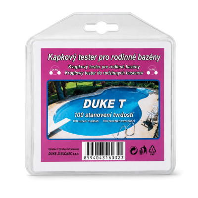 Kapkový tester tvrdosti vody DUKE T